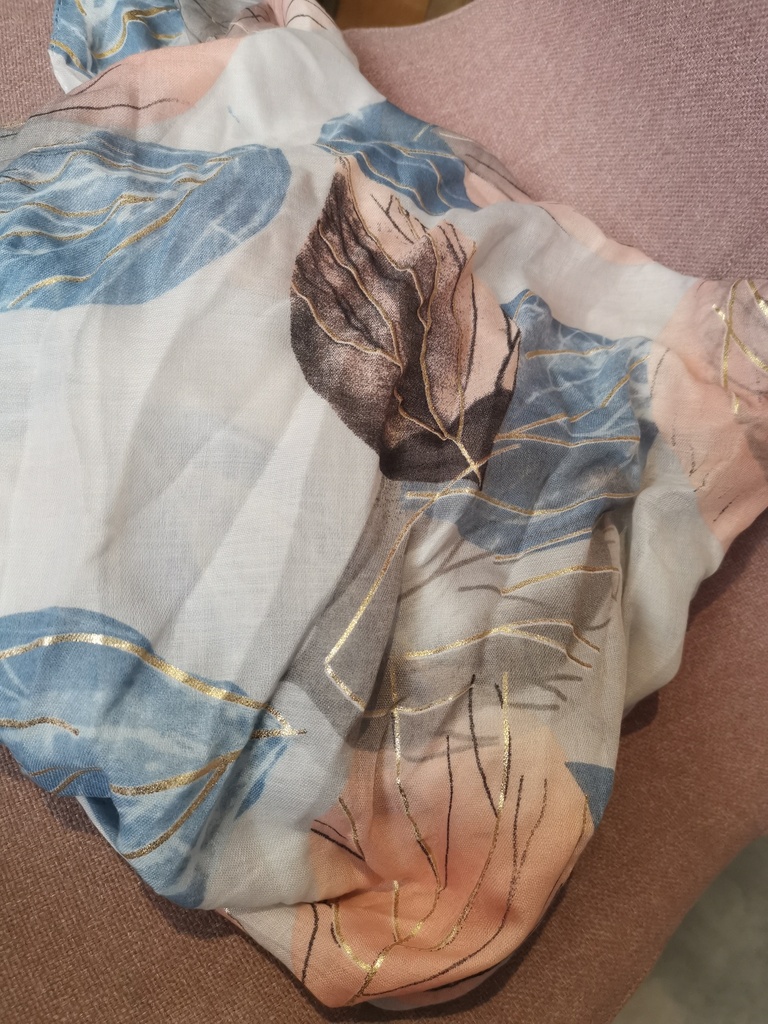 foulard feuille 