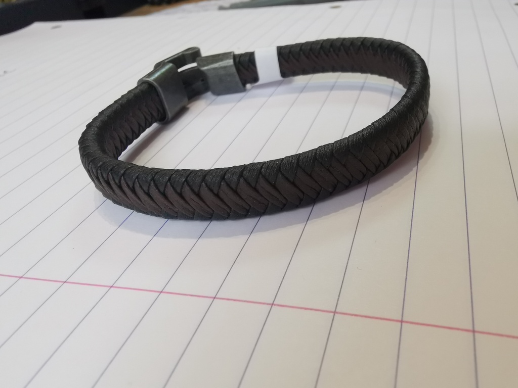 bracelet cuir tressé