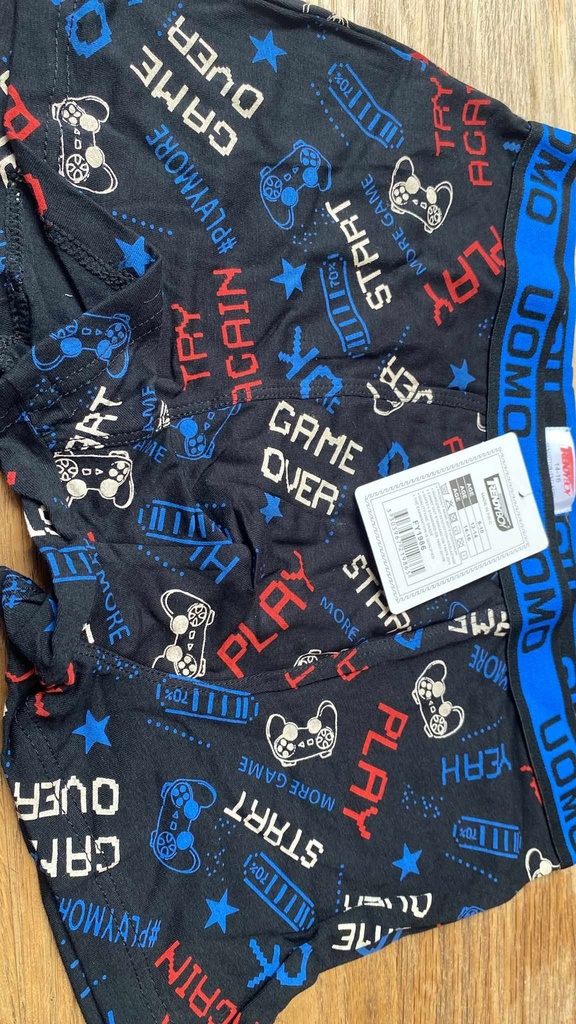 boxer Uomo "Game Over" 14-16 ans 
