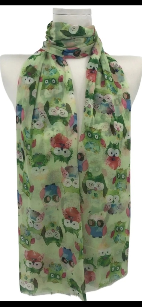 foulard hiboux