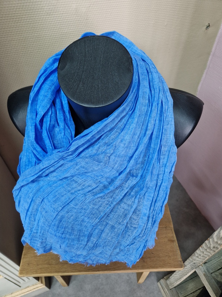 foulard uni coton