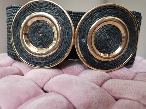 Ceinture magique double boucle dorée