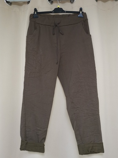 Pantalon "magique" grande taille taupe