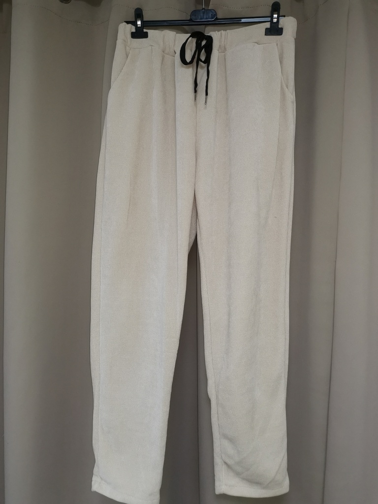 Pantalon velours écru