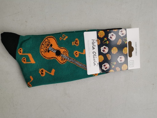 Chaussettes Santa Muerte (note de musique)