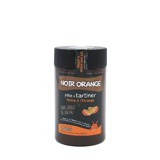 pâte à tartiner noir-orange (250gr) sans huile de palme 