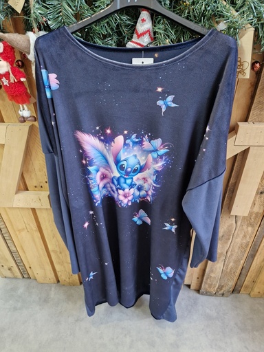 Robe de nuit Stitch papillons (38-44)