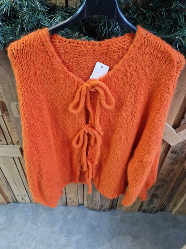 Gilet nœud orange