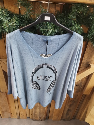 Pull music bleu