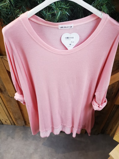 Pull Diva rose pâle