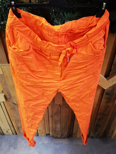 Pantalon magique orange pastel(42-50)