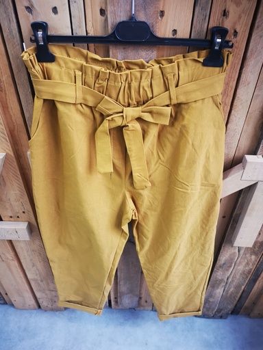 Pantalon "Bunny" moutarde t2