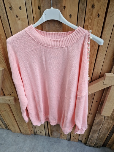Pull "Ruby" rose pâle