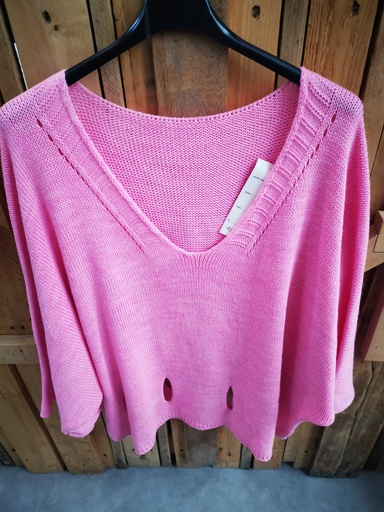 Pull "Tullie" rose pâle