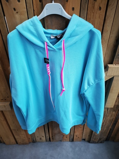 Pull sweat "Ann-chou"bleu ciel
