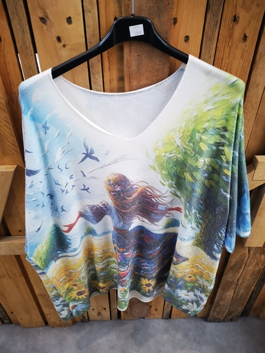 Pull Jolly fleurs fille des champs