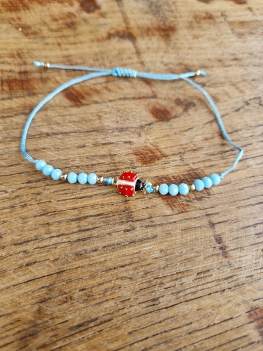 Bracelet coccinelle vert