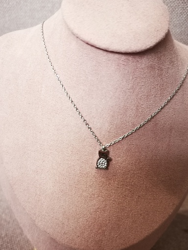 collier chat acier chirurgical