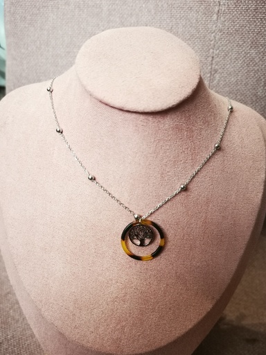 collier arbre de vie acier chirurgical