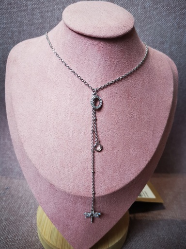collier libellule acier chirurgical
