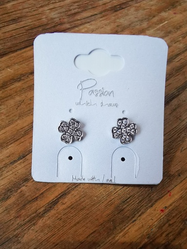 boucles d'oreilles trèfle a.c 