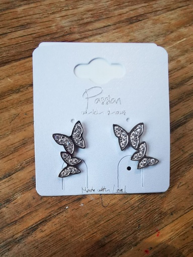 boucles d'oreilles papillon a.c