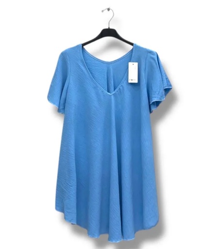 Blouse "Juliette" bleu ciel