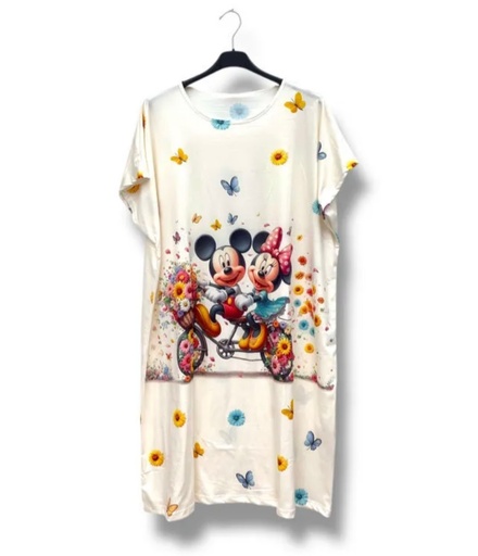 Robe de nuit Minnie-Mickey vélo (42-52)