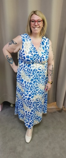 robes longues "Shiva" bleu roi 42-52