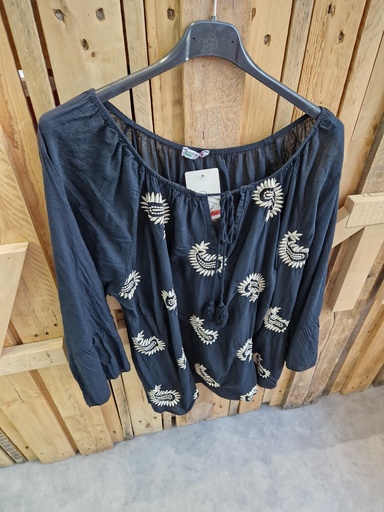 Blouse "Cesaria" noir