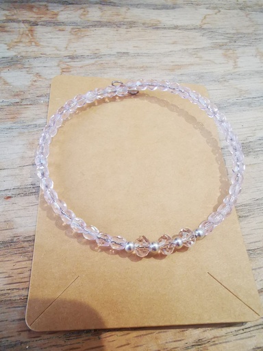 Bracelet argenté 3 perles PureCrystal Silk