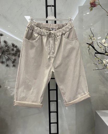 pantacourts "magiques" beige