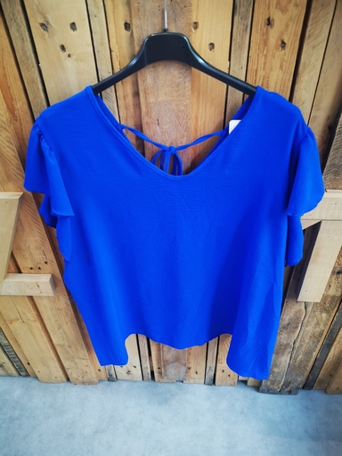 Blouse "Emy" bleu roi
