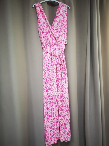 Robe longue  "Lyna" rose gt