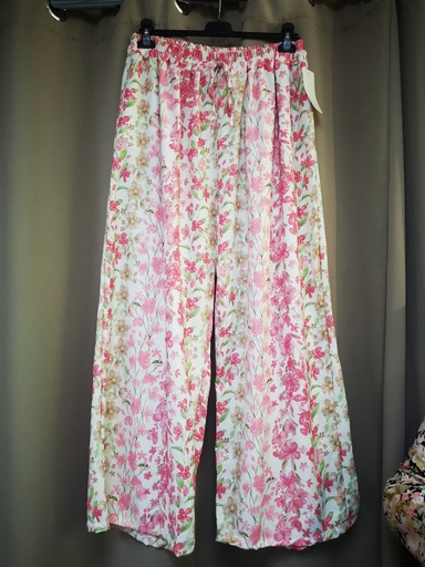 Pantalon "Lyna" rose et taupe GT