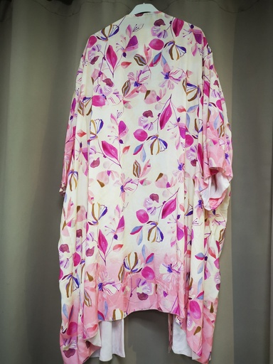 Kimono "Akira" fuchsia et mauve