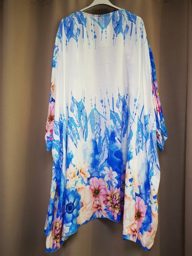 Kimono "Akiko" bleu roi