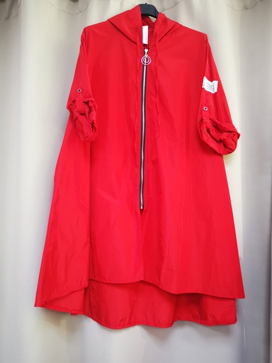 Manteau parka rouge