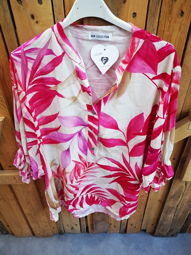 Blouse "Cléophée" fuchsia