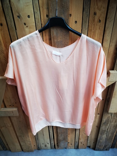 Blouse "Gabie" saumon