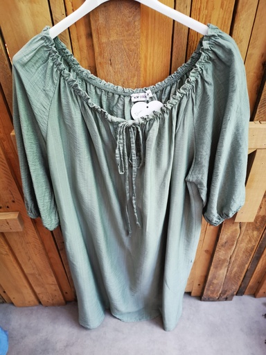 Robe courte "Elma" kaki
