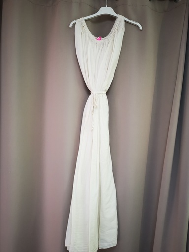 Robe fluide "Alizia" écru