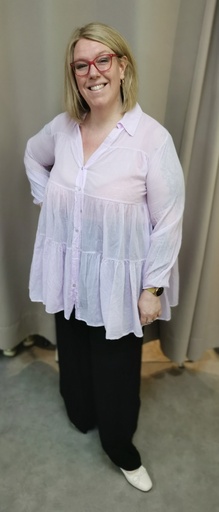 Chemisier-robe lilas