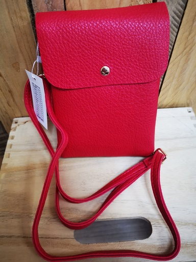 Pochette souple "Bégonia" rouge