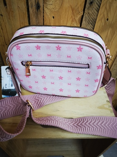 Sac "M" Flower rose pâle