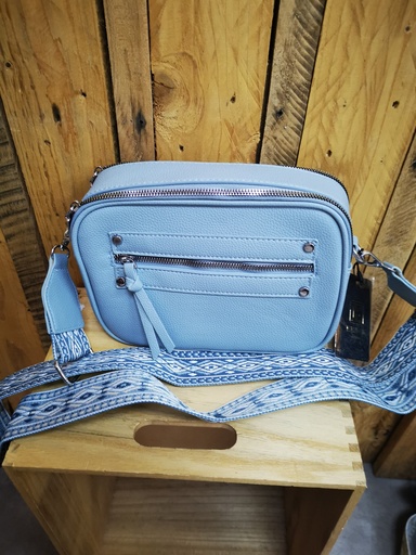 Sac "Mimosa" bleu ciel