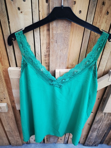 Top dentelle "Emma" vert gucci