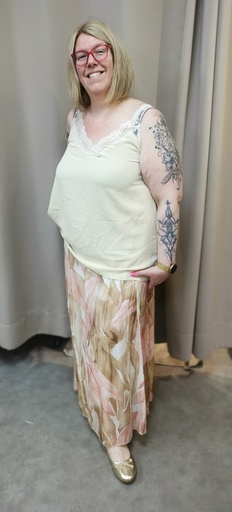 Top dentelle "Emma" beige