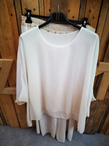 Ensemble Malia bi colore beige