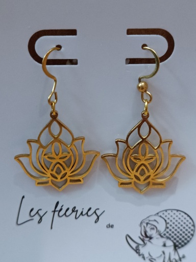 B.O. dorée fleur de lotus (Fééries)